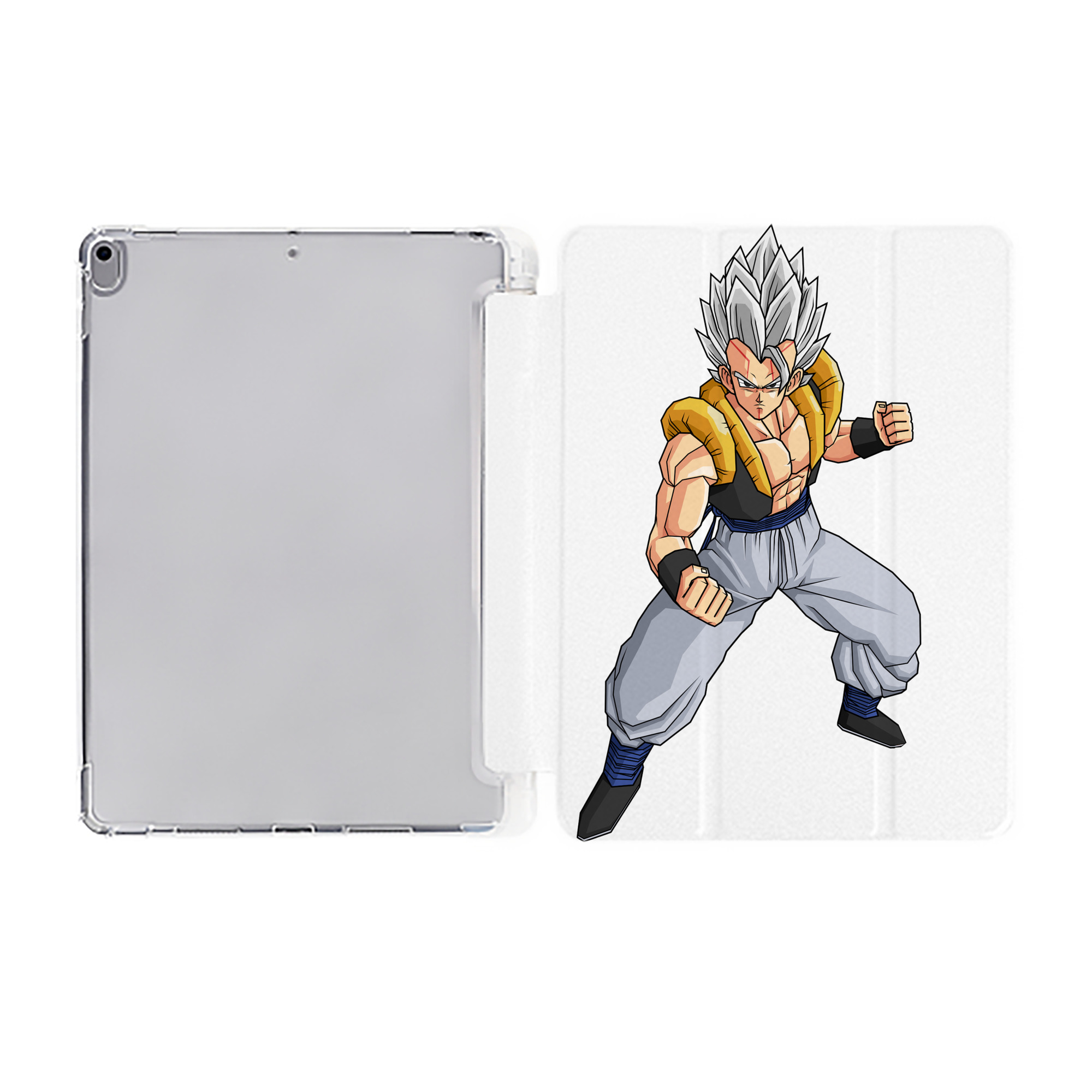 （画像用） ドラゴンボール ベジータ四世（Bejīta Yonsei）DRAGON BALL Vegeta IV IPad ケース ペン収納付き 三つ折りスタンド PUレザー×シリコン 対応機種9.5/10.5/10.9インチ